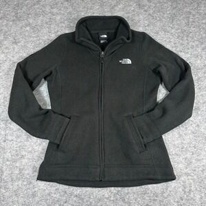 The North Face Crescent Full Zip Jacket Black Sweater Knit Womens‎ Small